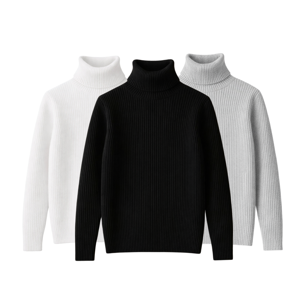 Pack 3 Tricot Col Monté